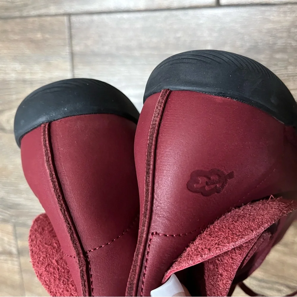 Loints of Holland Rosa lipstick red ankle bootie - Picture 12 of 15